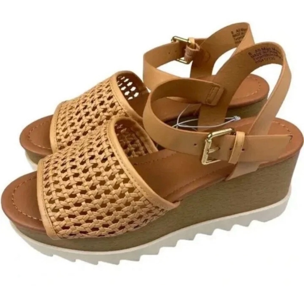 Universal Thread Alba Platform Sandals Memory Foam Boho Sz 8‎
